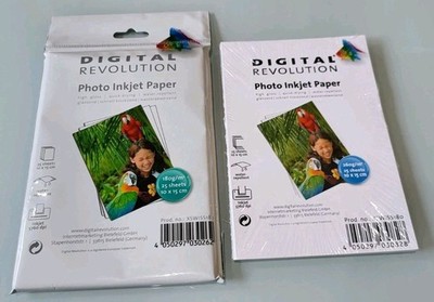 Digital Revolution Photo Inkjet Paper 2 x 25 Stück 10 x 15 cm  NEU