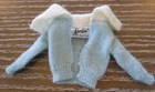 Vintage Barbie Fashion PAK  Light Blue Cardigan Sweater  Mood for Music #940