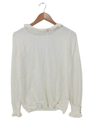 LA PETITE éTOILE Strickpullover Damen Pullover Gr. DE 36 wollweiß Casual-Look