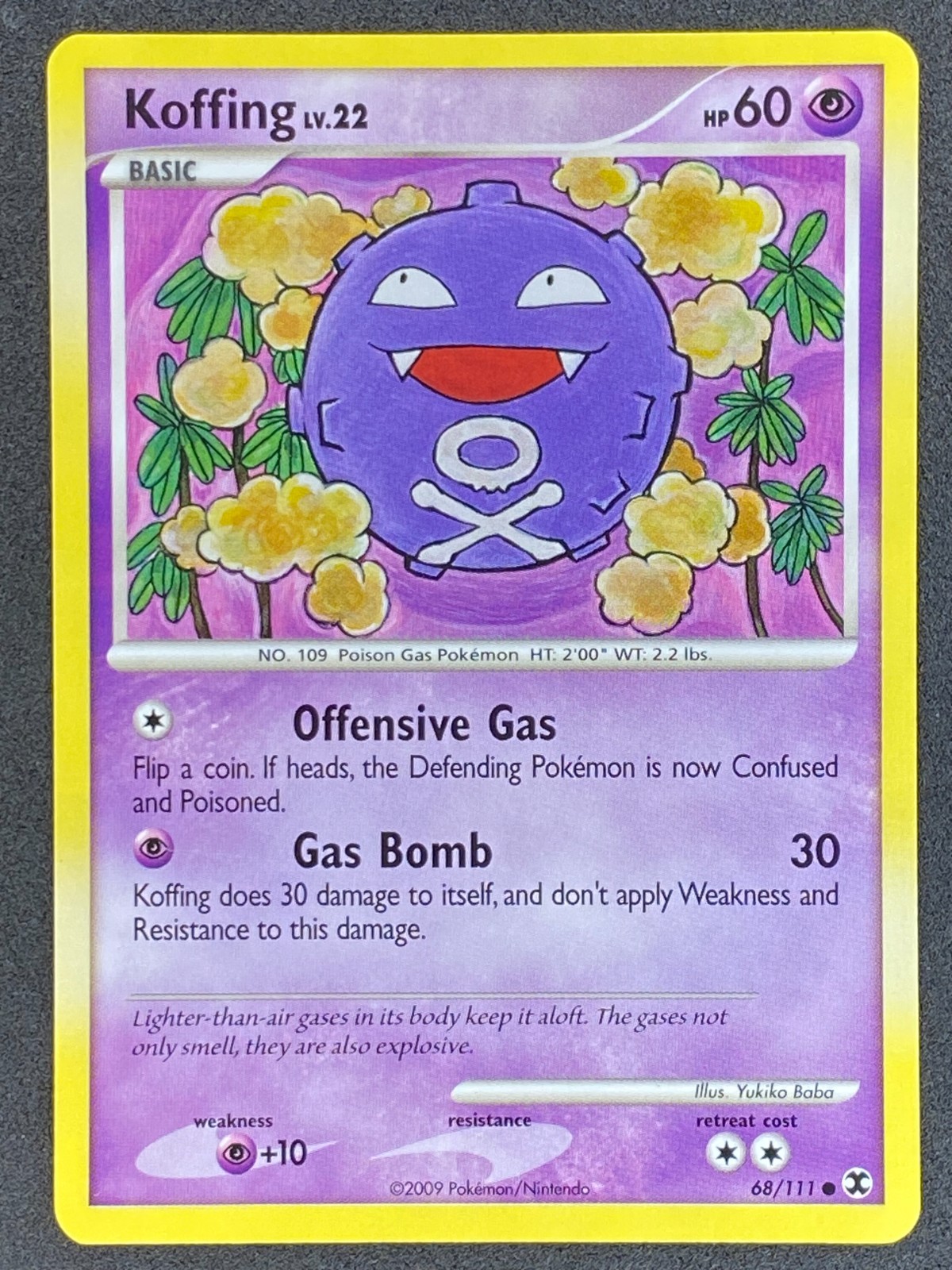 Pokémon Koffing 68/111 RR Rising Rivals NM