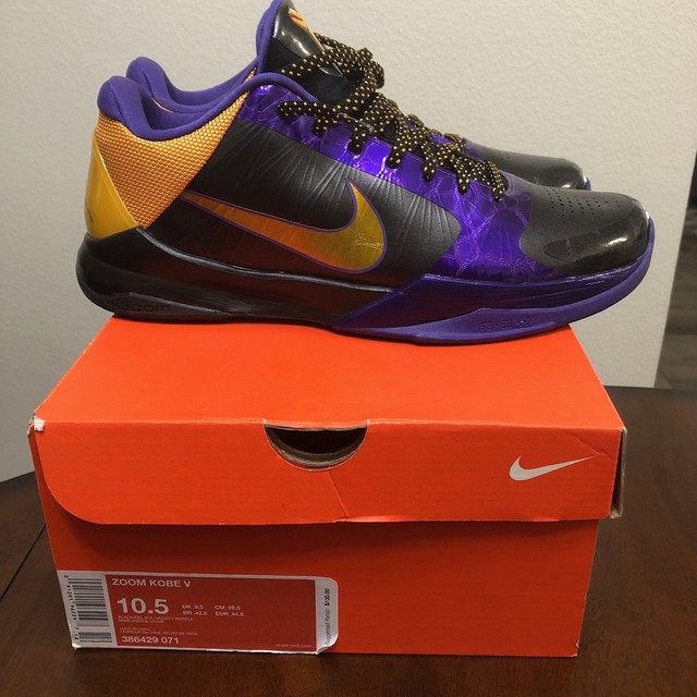 kobe 5 lakers away