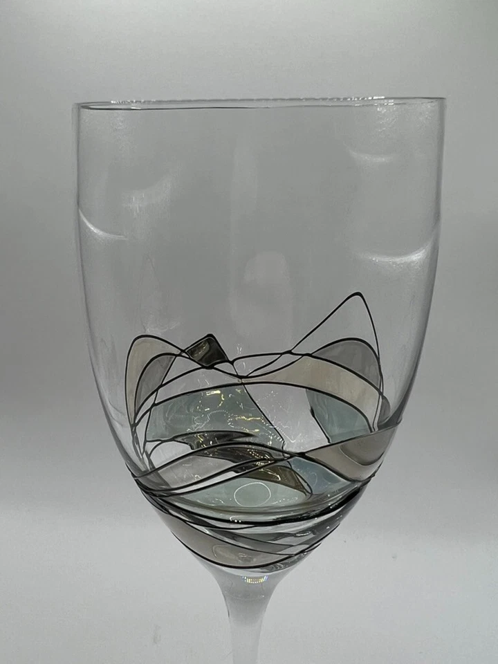 Пара миланских мозаичных витражных бокалов для вина • с ручной росписью • Румыния - Изображение 3 из 4