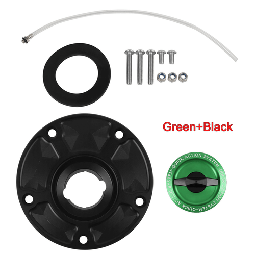 Keyless Fuel Gas Tank Cap CNC For Kawasaki Z1000/SX/R 2007-20 NINJA ZX-10R ZX-6R - Picture 3 of 12