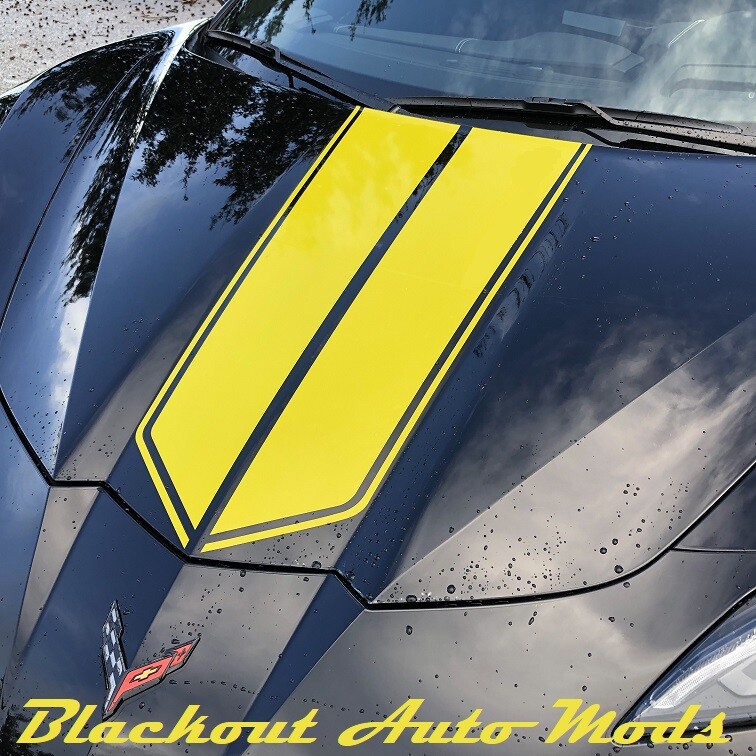 アクセサリー C8 2020-22 C8 Corvette Racing Stripe Kit 2 - C8R Type Graphics