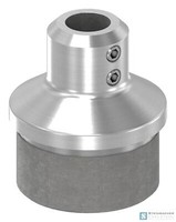 Edelstahl Stopfen, FüR Rohr 42,4 X 2,0Mm, Durchgangsbohrung 12,2Mm, V2A