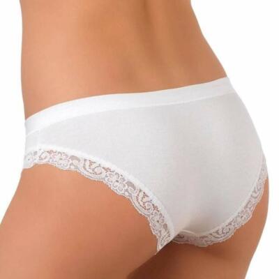 EGI Luxury Modal Women's Lace-Trimmed Briefs Panties. Made in Italy(1125)