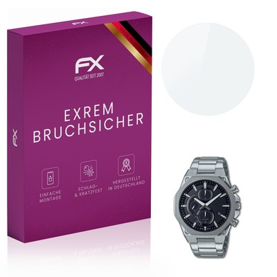atFoliX Glasfolie für Casio EFS-S570D-1AUEF Panzerfolie 9H Schutzpanzer