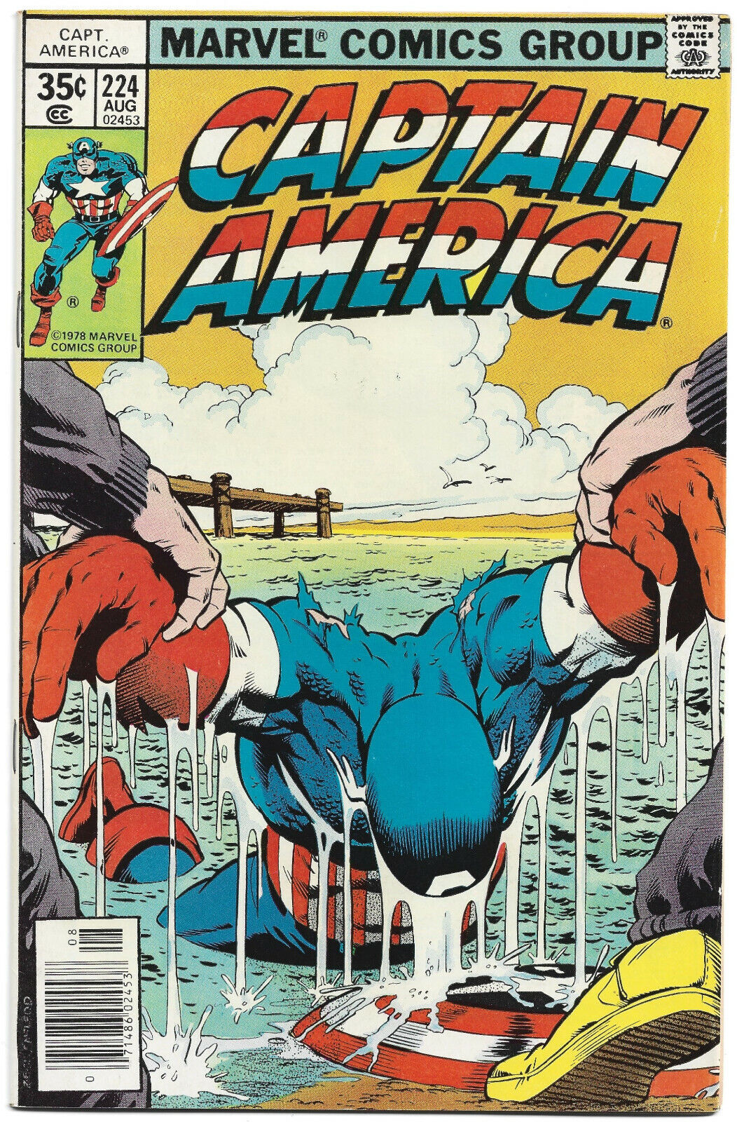 Marvel Comics CAPTAIN AMERICA #224 (Aug 1978) Mike Zeck Mike Esposito Bob McLeod
