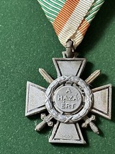 HUNGARY FIRE CROSS Frontline Combat Cross I943  III CLASS Instituted 1941