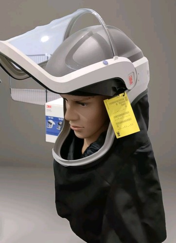 🆕 3M Versaflo M-407 Helmet Flame Resistant PAPR + TR-602 Respirator Full Kit - Picture 8 of 9