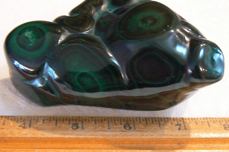 Malachite polished 1 Lb & 1  1/2 oz