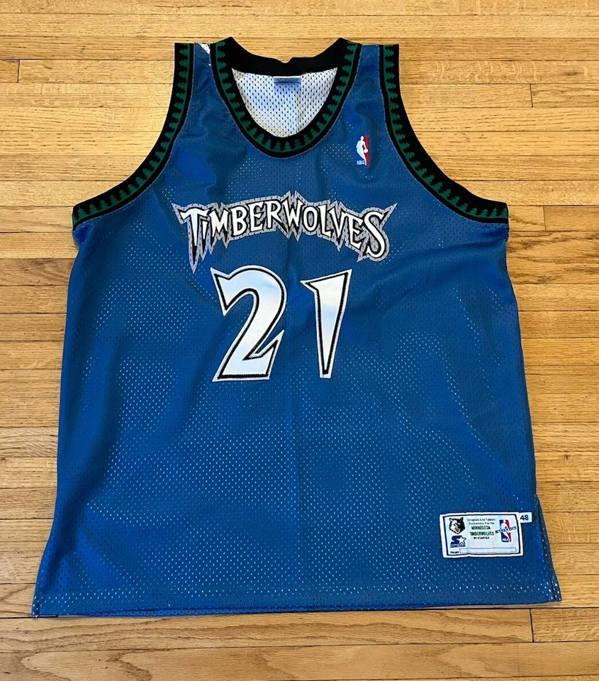 Винтажная футболка и шорты Minnesota Timberwolves 90-е Kevin Garnett NBA - Изображение 2 из 4
