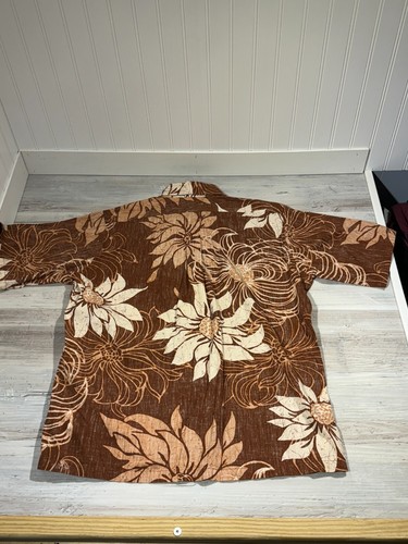 Vintage Pomare Hawaii 1/2 Button Up Pullover Sz L Shirt Polynesian Hawaiian Luau - Picture 10 of 10
