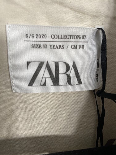 ZARA Girls Varsity Baseball Jacket Bomber Cream Blush SZ 10years Leather Sleeve - Picture 21 of 22
