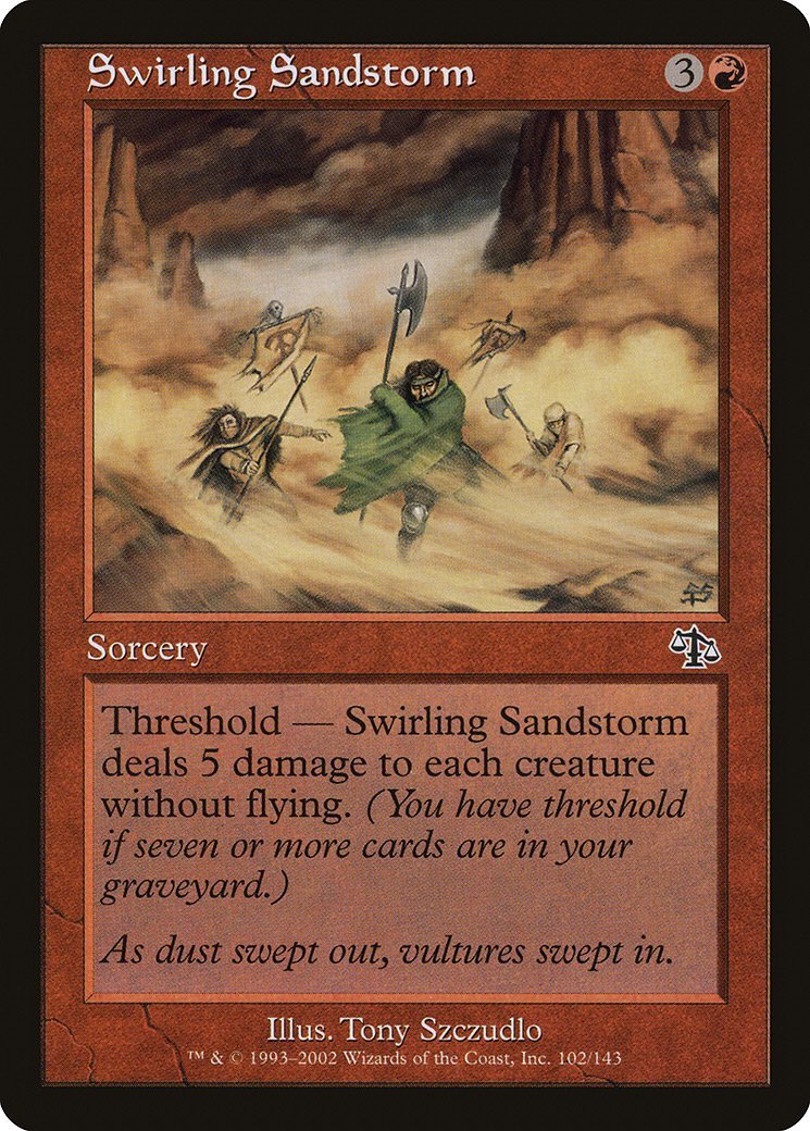 Swirling Sandstorm Judgment NM Red Common MAGIC THE GATHERING CARD ABUGames