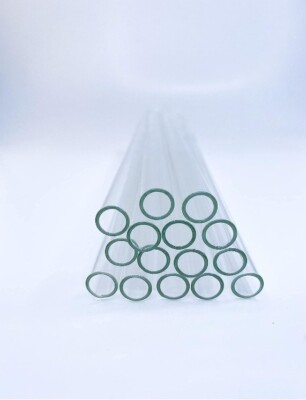 4'' Long (36) Pcs Glass Tubes 10mm OD 8mm ID Tubing 1mm Thick Wall