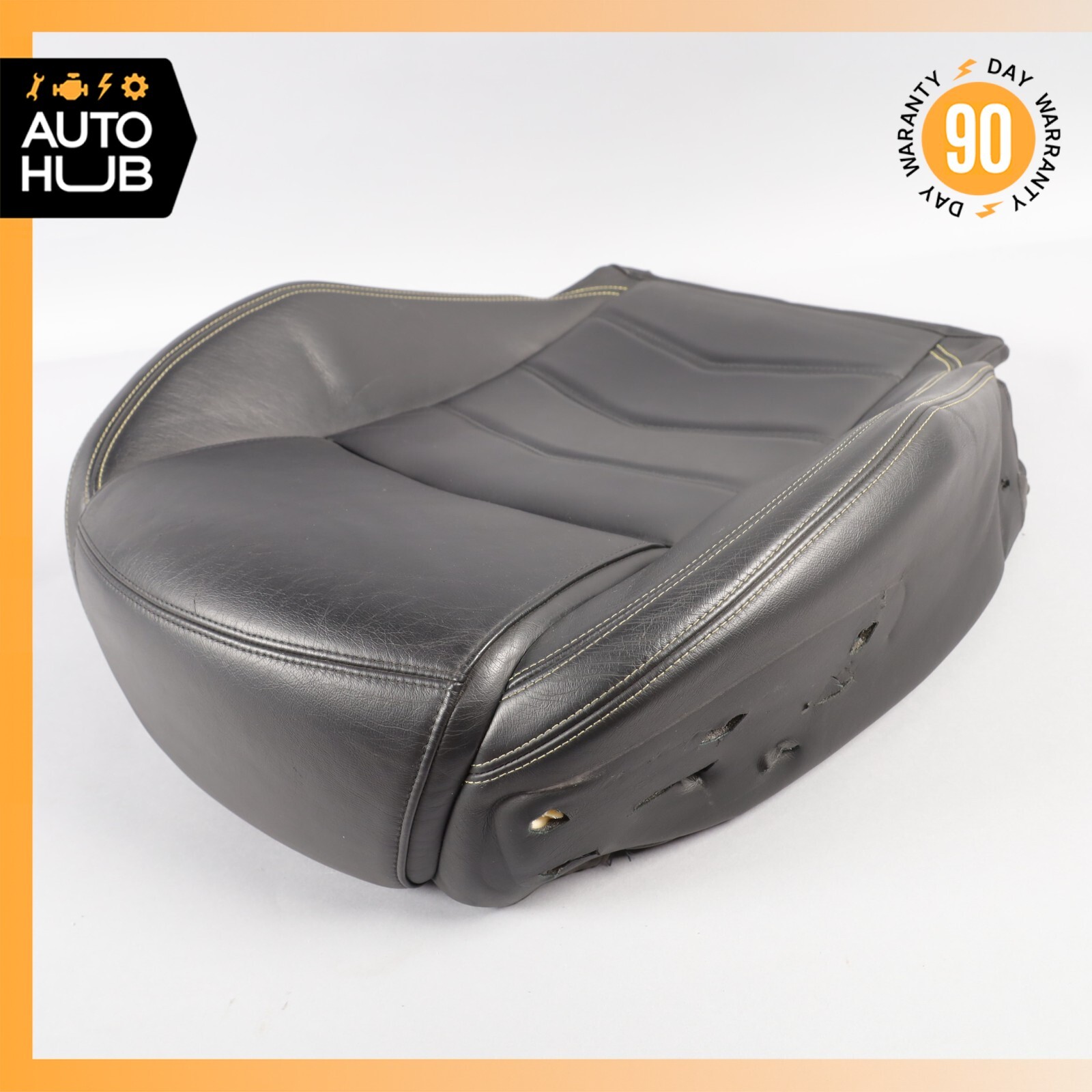 Maserati GranTurismo S M145 Front Seat Cushion Bottom Lower Left Side Black OEM