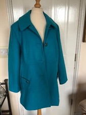 Vintage Dark Turquoise Wool Jacket ~ size 22