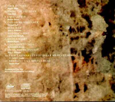 Bonnie Raitt: Nick of Time (CD, 1989 Capitol Records) 11 Tracks | eBay