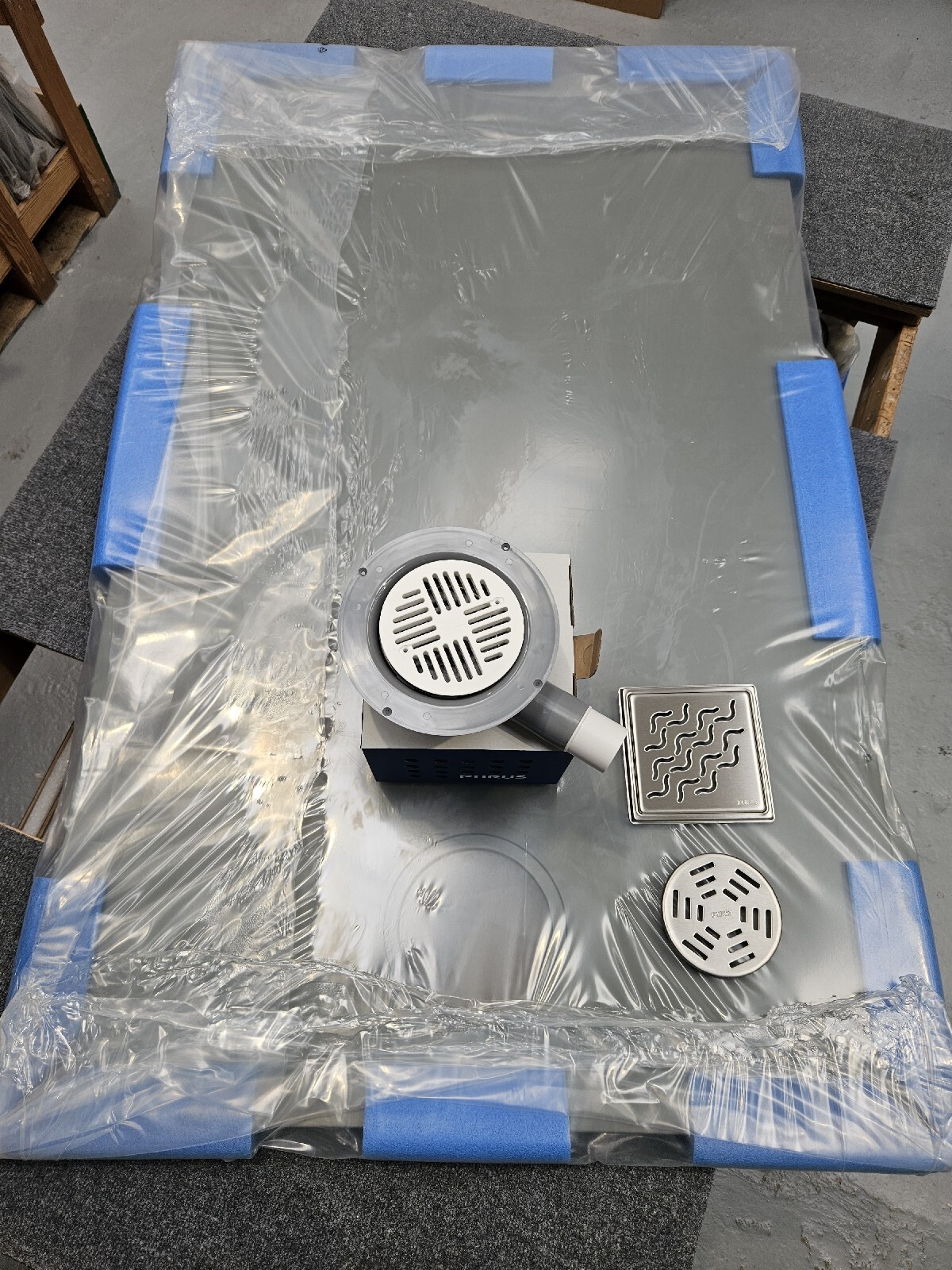 Wetroom Deck, Shower Tray, Impey, Maxxus & Drain 1500 x 915mm x 25mm thick, GRP eBay