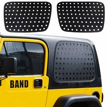 2x Rear Window Glass Panel Cover Trim For Jeep Wrangler Tj 1997-2006 Accessories 2x Rear Window Glass Panel Cover Trim For Jeep Wrangler Tj 1997-2006 Accessories