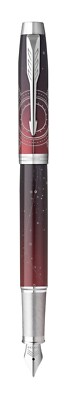 Parker IM Portal Red Lacquer & Chrome Trim Fountain Pen Medium New In Box