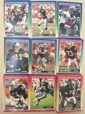 1990 Score Los Angeles Raiders Complete Team Set! Bo Jackson +