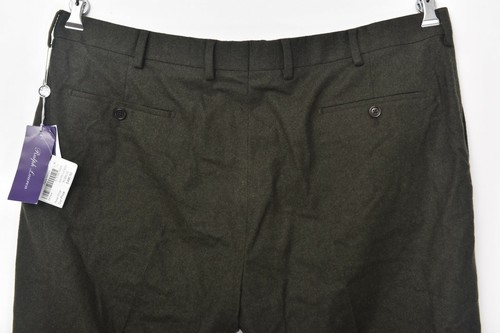 Neu mit Etikett Ralph Lauren by LILA ETIKETT olivgrün Flanellwolle Anzughose 42 (EU 58) - Bild 6 von 7