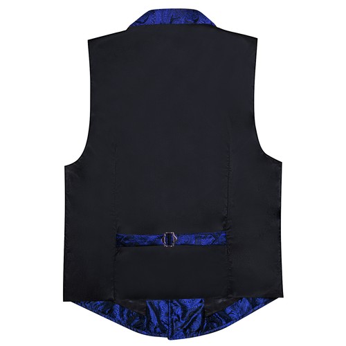 Barry Wang 1pcs Mens Victorian  Vest Paisley Slim Fit S-3XL Steampunk Gilet - Picture 35 of 81