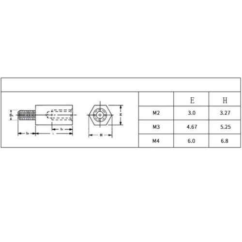 M6 Stecker-Buchse 304 Edelstahl Sechskantsäule Abstandsstütze Distanzhalter Schrauben Mutter - Bild 2 von 4