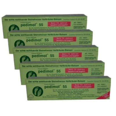 Frohnes Original Pedimol 55 Heilkräuter - Balsam >> 5 x 50ml << (4018)