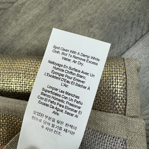 Pottery Barn Metallic Jute Table Runner Gold 22”x108" Large NWOT - Picture 4 of 5