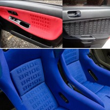 Diy Interior Full Gradation Racing Fabric Seat Cloth Cover 1m1.6m Blue