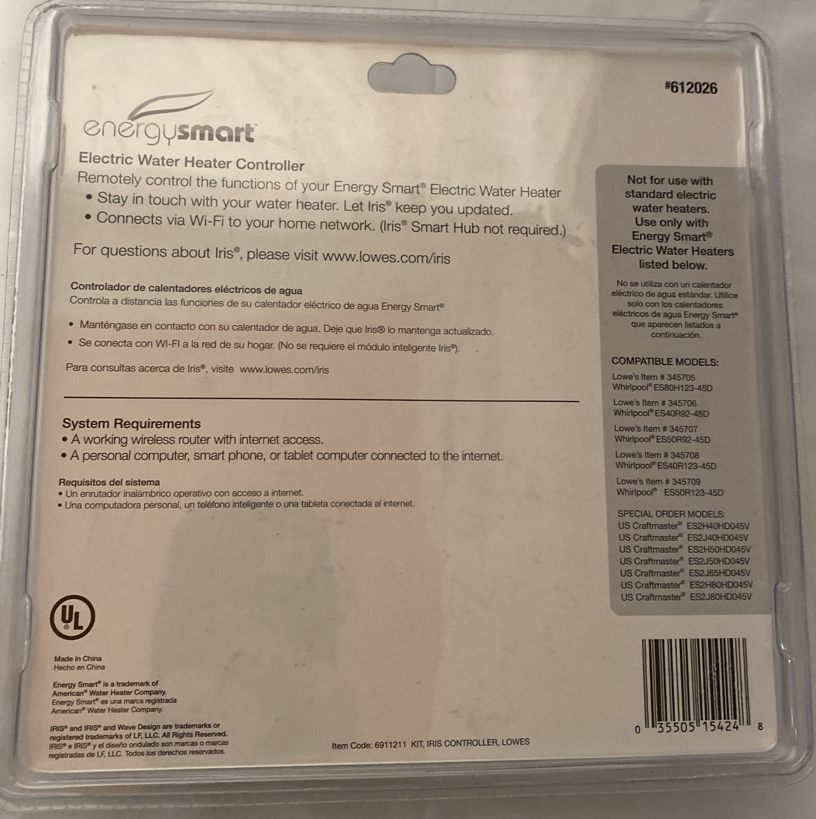 Energy Smart Electric Water Heater Controller 612026 35505154248 eBay