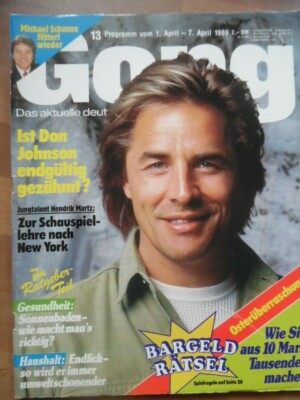 GONG 13 - 1989 TV: 1.-7.4. Don Johnson Alec Guinness Schanze Martz Juhnke Kojak