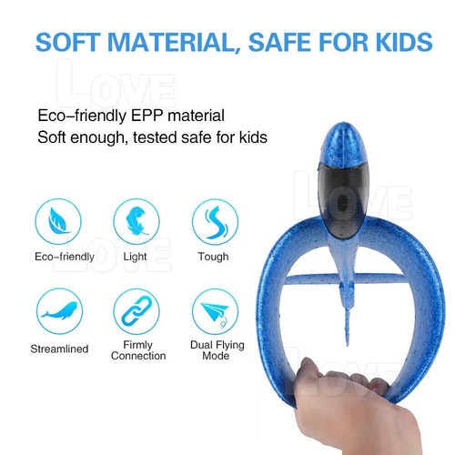 Extra Large Foam Flying Gliders Plane Aeroplane Kids Children Outdoor Toy 2 Size - Picture 3 of 18