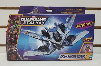 2013 Hasbro: Marvel Guardians of The Galaxy Rocket Raccoon Warbird & Figure, New