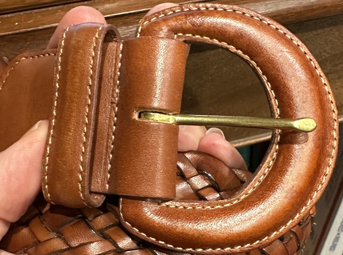 バッグ Vintage coach brand new accesorry pouch Coach Small British Tan Woven Leather 3852 Belt EUC A++ | eBay