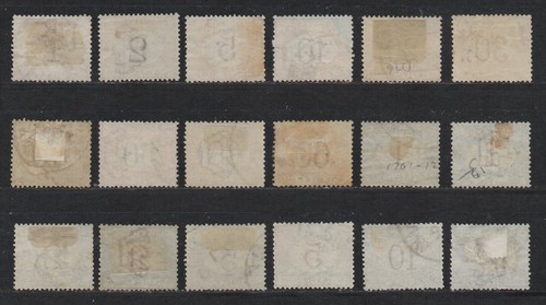 Regno 1870-1925 - Segnatasse Cifra in Ovale - Cifre Rosse e Brune - Serie Usata - Foto 2 di 2