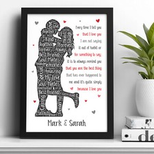 PERSONALISED I Love You Gifts for Couples Girlfriend Boyfriend Wife Valentines