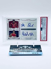 2020 Nat. Treasures Clgt. Anthony Edwards LaMelo Ball Dual Auto #9/10 PSA 9 R934