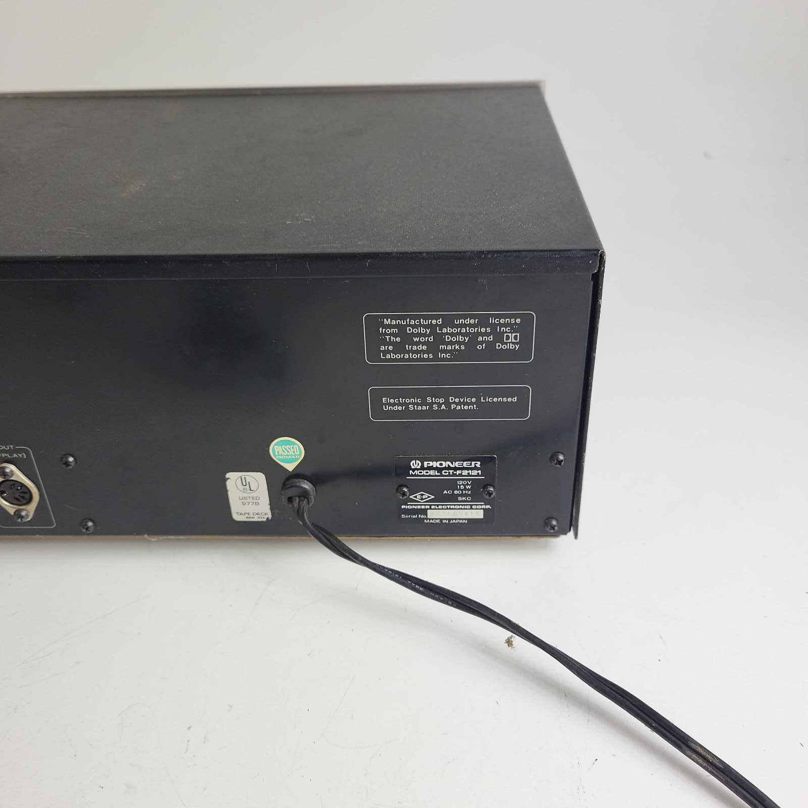 Pioneer Stereo Cassette Tape Deck Model CTF2121 PARTS eBay