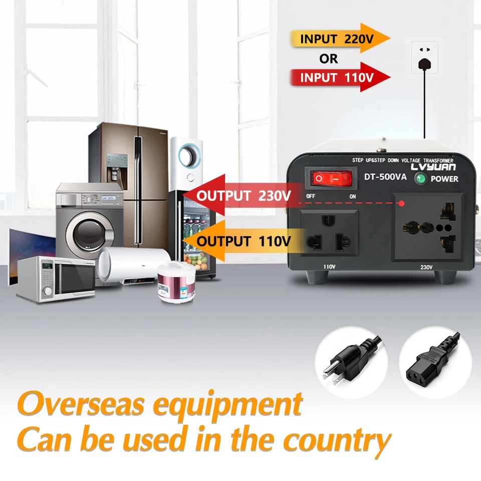 Transformer Voltage Converter Step Up Step Down 500W 220V to 110V 110V to 220V - Image 4 of 4