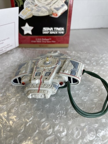 Hallmark Keepsake Star Trek Deep Space Nine USS Defiant Magic Light 1997 - Picture 9 of 12