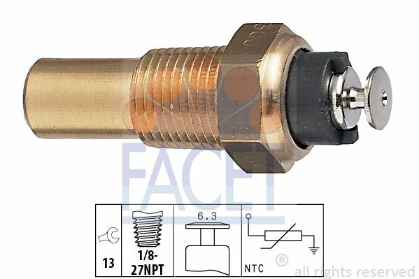 Facet KüHlmitteltemperatursensor FüR Opel Ascona C,Astra F,Calibra A,Combo-image