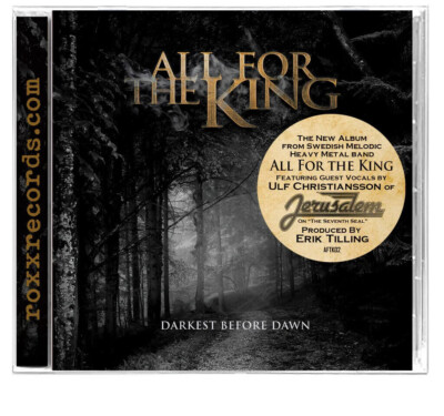 ALL FOR THE KING   Darkest before Dawn CD White Metal NEW Jerusalem STREETLIGHT