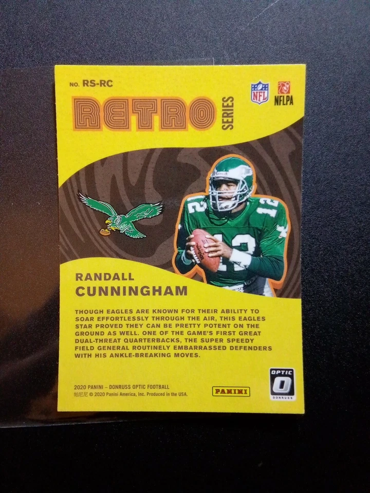 Randall Cunningham Retro Series RS-RC 2020 Donruss Optic - Image 2 of 2