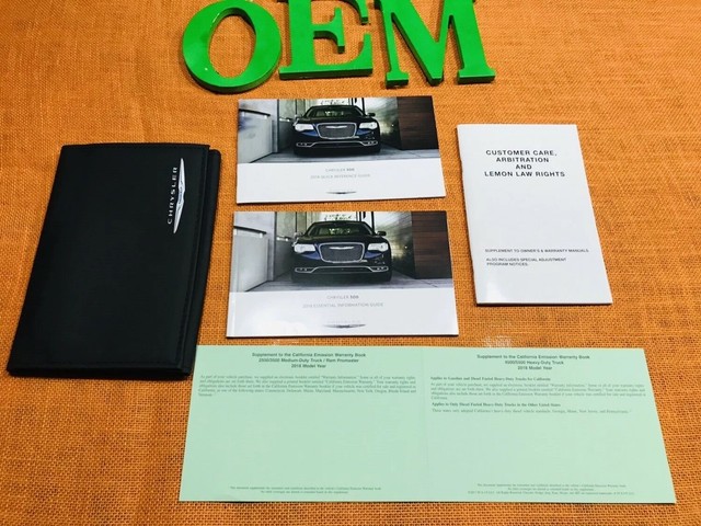 2018 CHRYSLER 300 300C OWNERS MANUAL USER / QUICK GUDE ...