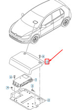 VOLKSWAGEN GOLF 5G MK7 Steuergerät-Abdeckung 5G0972136 NEU ORIGINAL