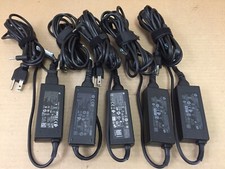 Lot of 5 Genuine HP 45W BLUE TIP AC Adapter Charger 19.5V w/ Cord Tested
